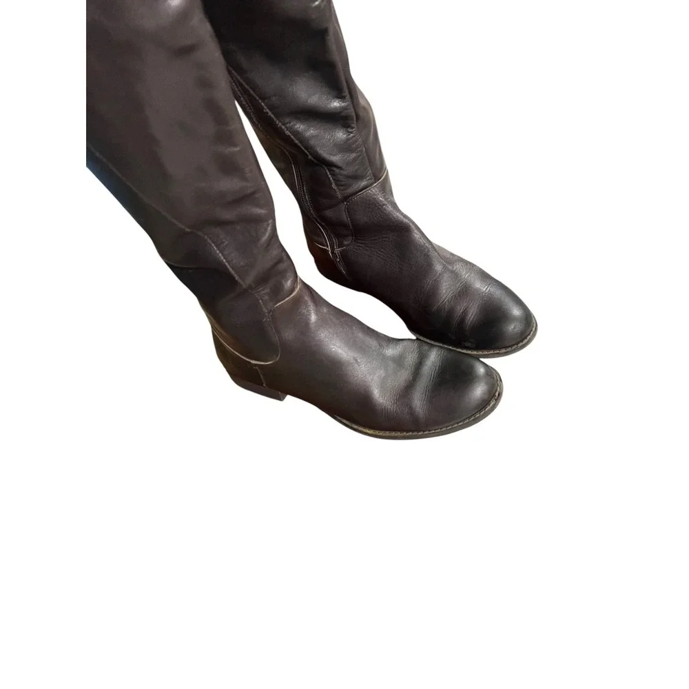 Matisse Thunder Road Leather Studded Over Knee Boots Women's 9.5
